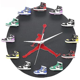 air jordan clock with mini sneakers