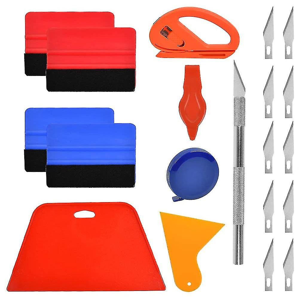 20 buc car vinil Wrap Tool Kit, Wrap Squeegee Wallpaper Smoothing Tool for Car Wrapping and Install