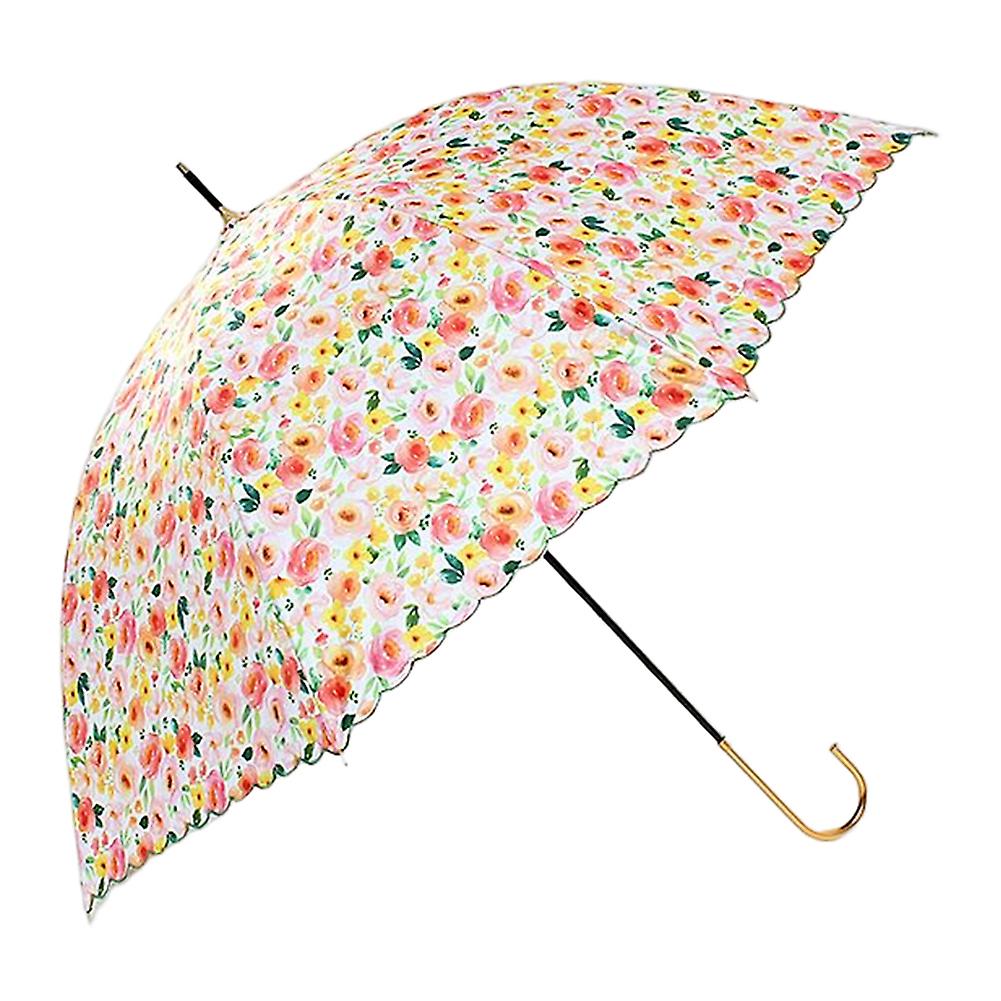 Ladies Floral Umbrellas for All-weather Windproof Fresh-Style Umbrellas Outdoor Sun Protection Umbrellas