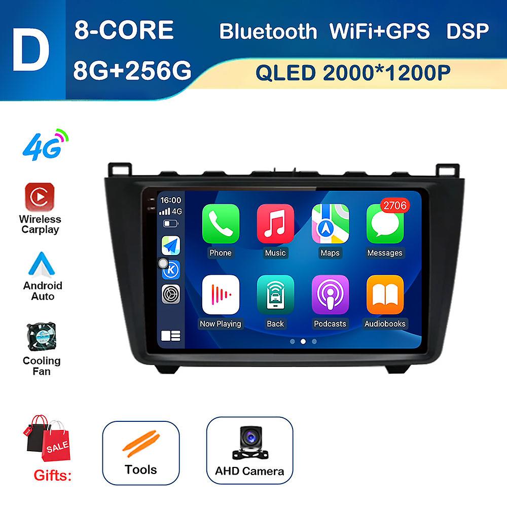 9 inch Android Intelligent System Car Multimedia Radio Player for Mazda 6 GH 2007 - 2012 GPS Navigation Auto Tools 4G Bluetooth