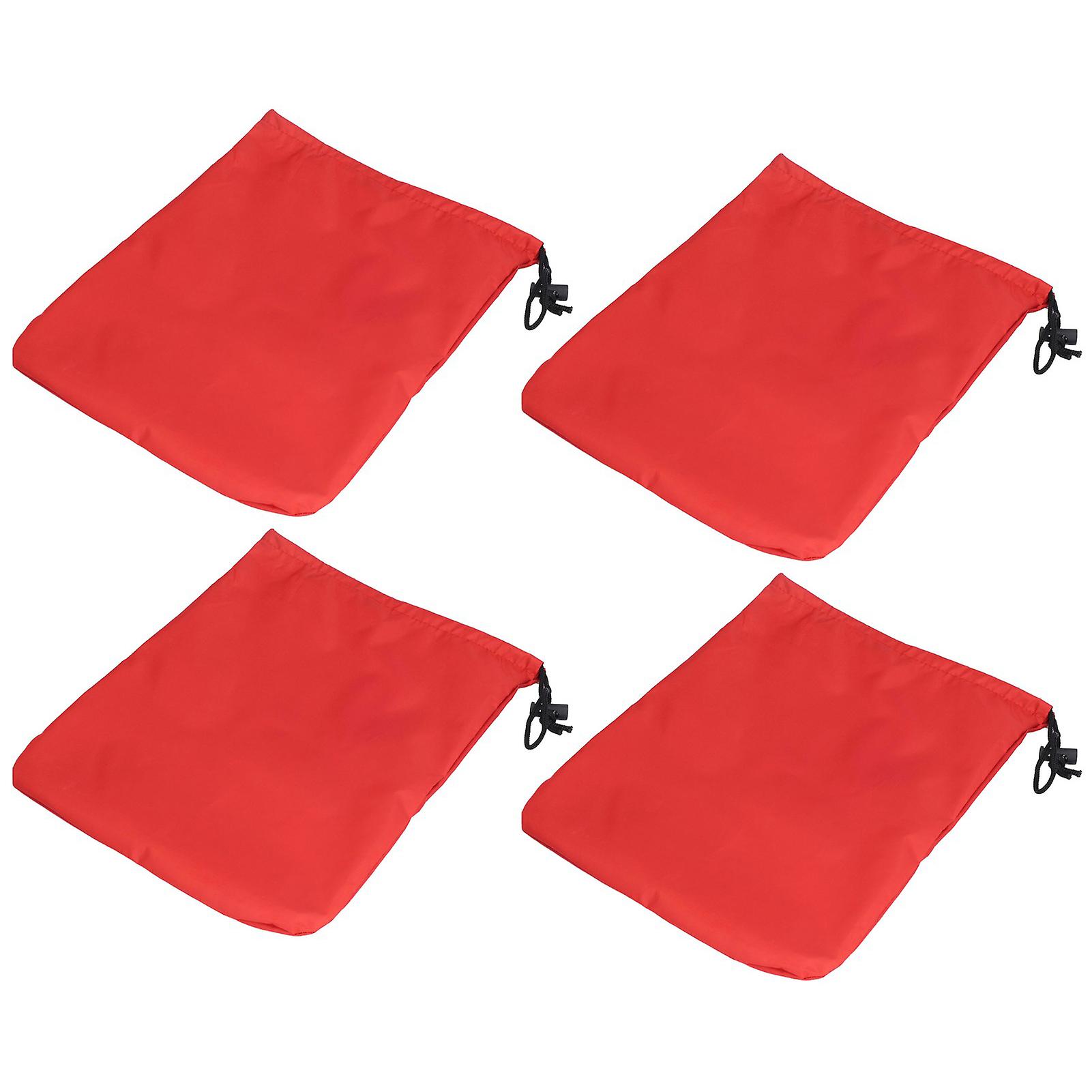 4PCS Car Rearview Mirror Protective Cover 190T Polyester Taffeta Faucet Frost Guard CoverRed
