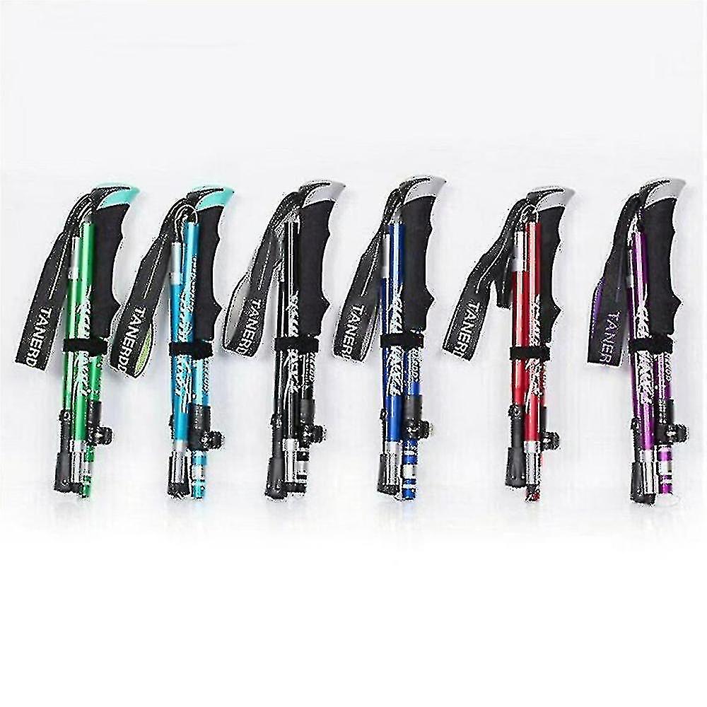 5-section Folding Trekking Poles Walking Stick Hiking Naturehike Antishock