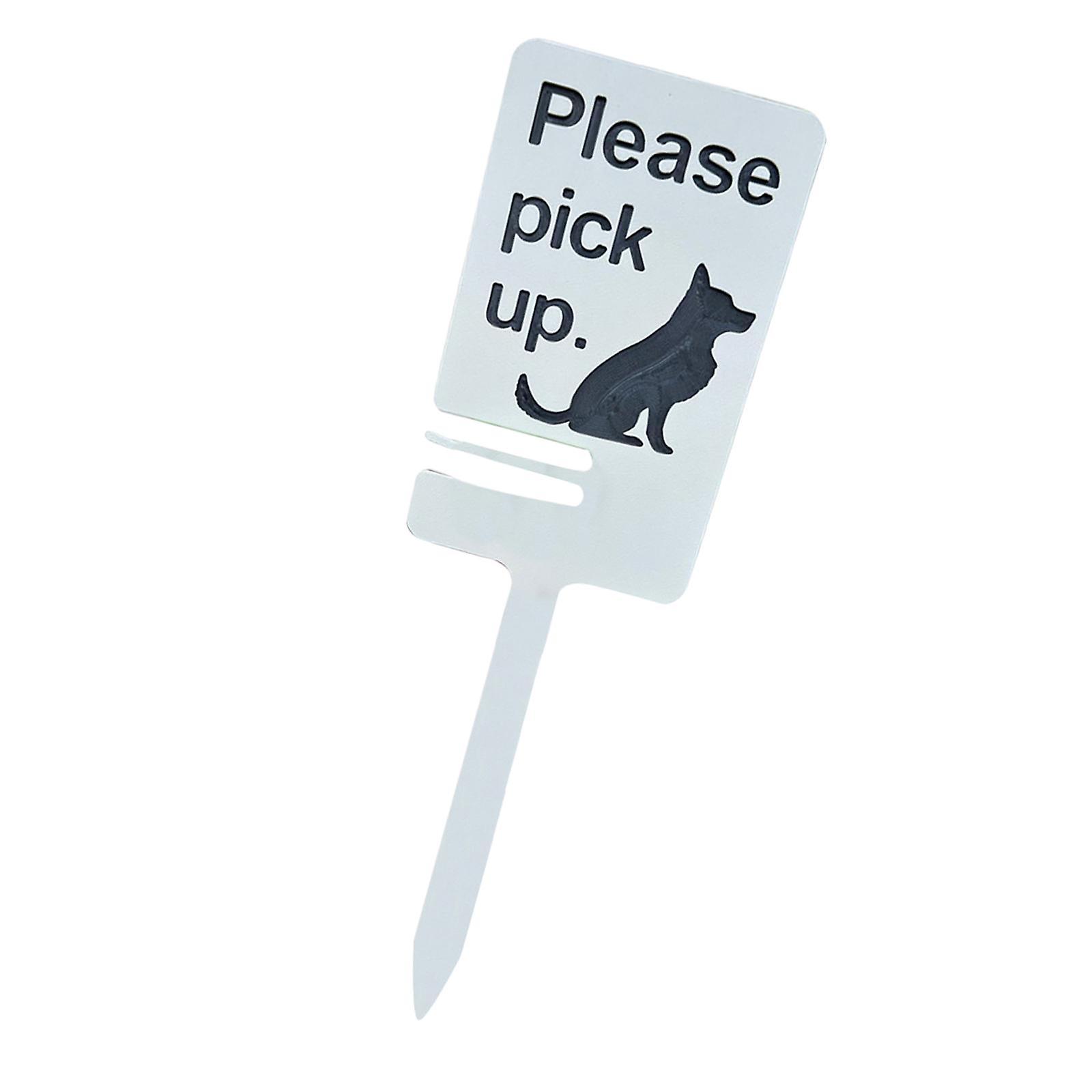Dog Poop Sign Easily to Install Please Pick up Sign for Fence Outdoor Backyard