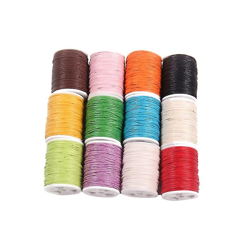 12pcs Waxed Cotton Cord