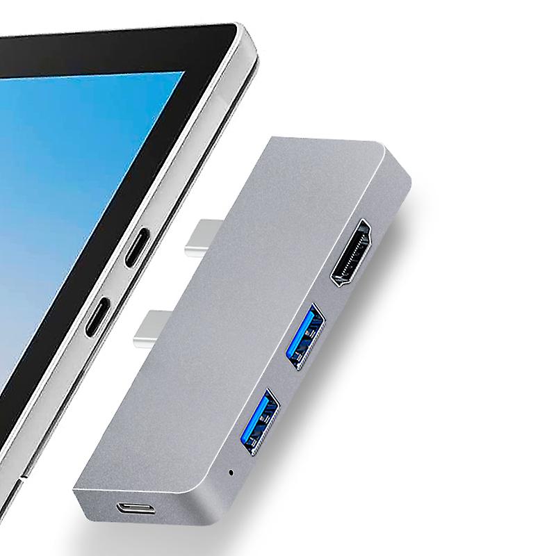 For Surface Pro 8/9 Docking Station with 4K Compatible-HDMI, USB-C,TF Card Slot