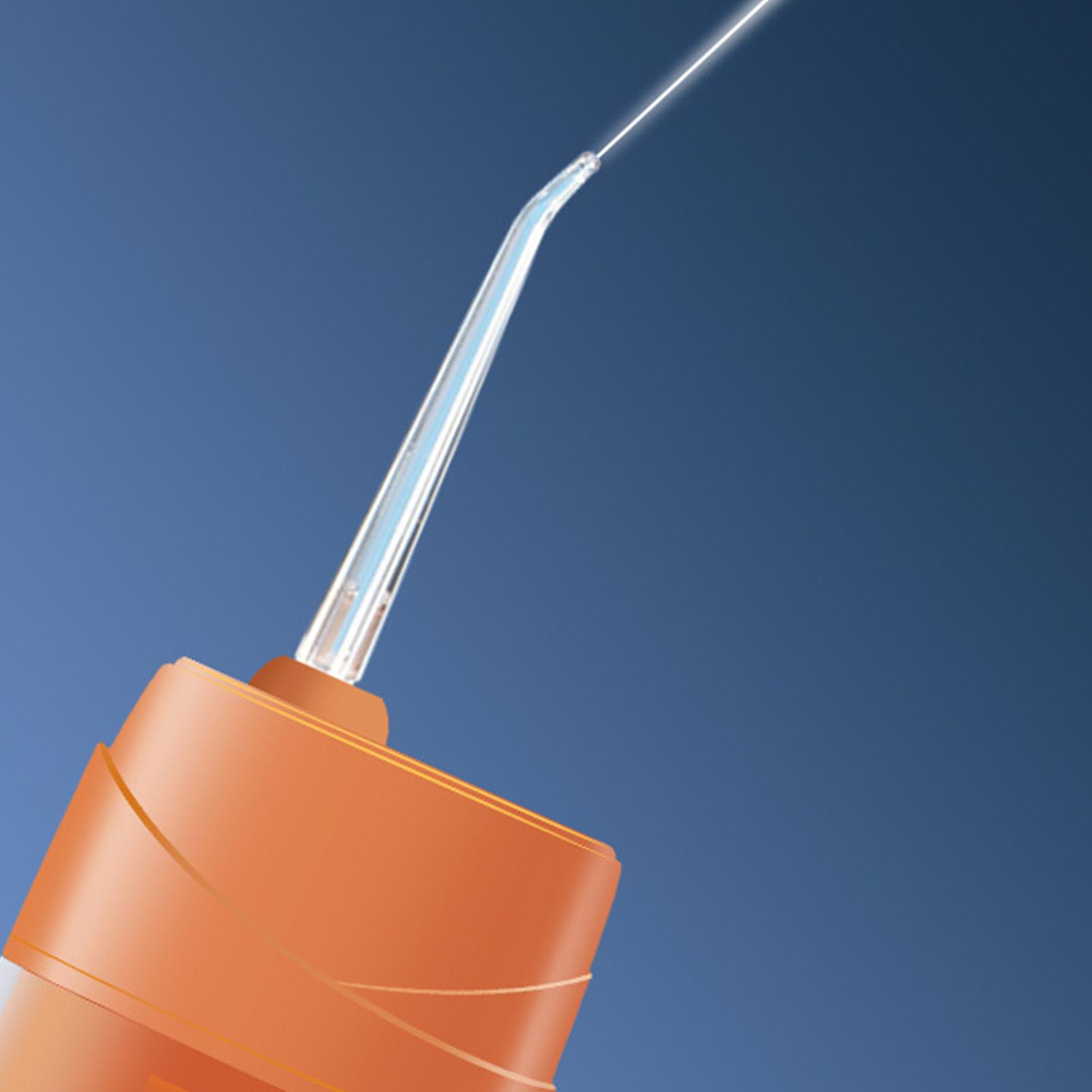 Electric Water Flosser 3 Modes 200ml IPX7 Waterproof Cordless Water Dental Flosser for Teeth Cleaning, Orange