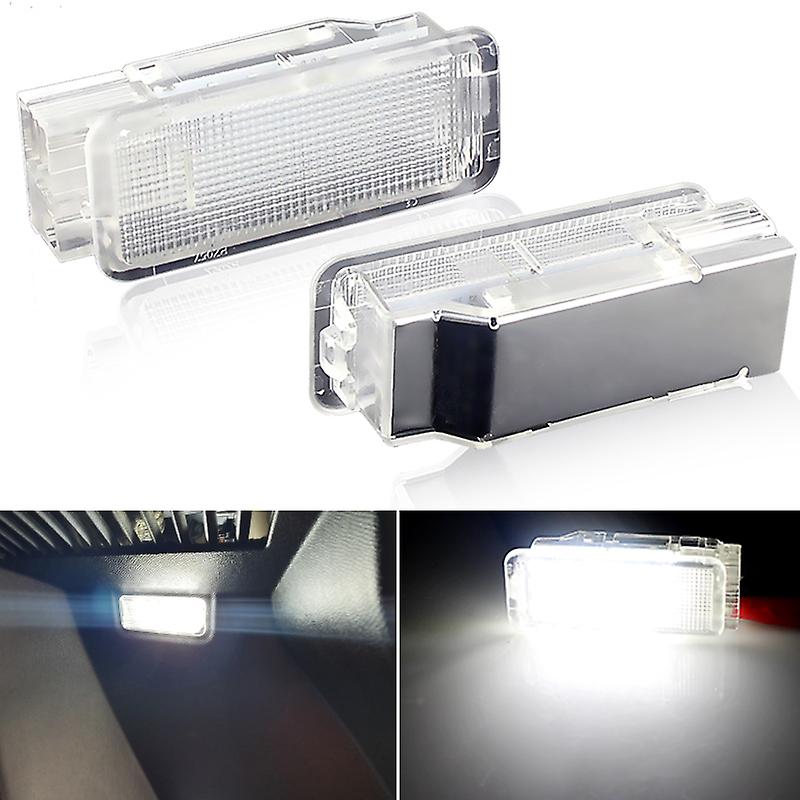 2x Led Footwell Hanskeboks Bagasjerom Innvendig lyslampe For Peugeot 307 406 407 RCZ For C2 C3 C4 C5 C6 C8 DS3