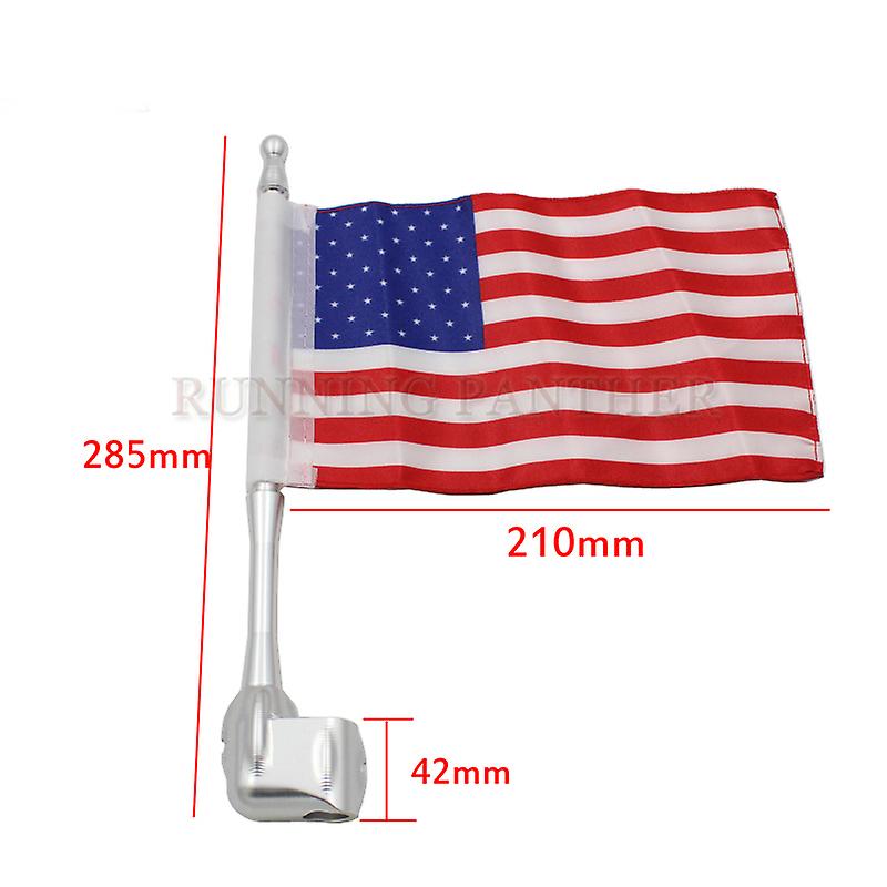 E-Most Motorcycle American Flag Flag Pole Mount Luggage Rack Vertical For Honda Goldwing Gl1800 2001 2012 - Foto 14