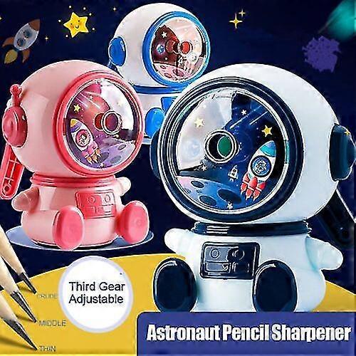 Astronaut Pencil Sharpener Third Gear Adjustable Hand-cranked Mechanical Tool
