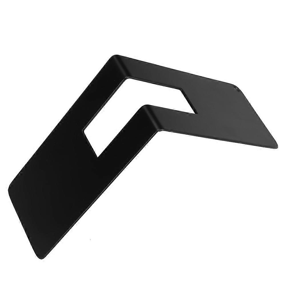 V-Shaped Black Stainless Steel Coffee Filter Paper Stand Storage Rack Container for Home Use