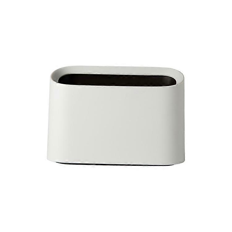Mini trash can desktop Mini trash can Mini trash basket Plastic (white)