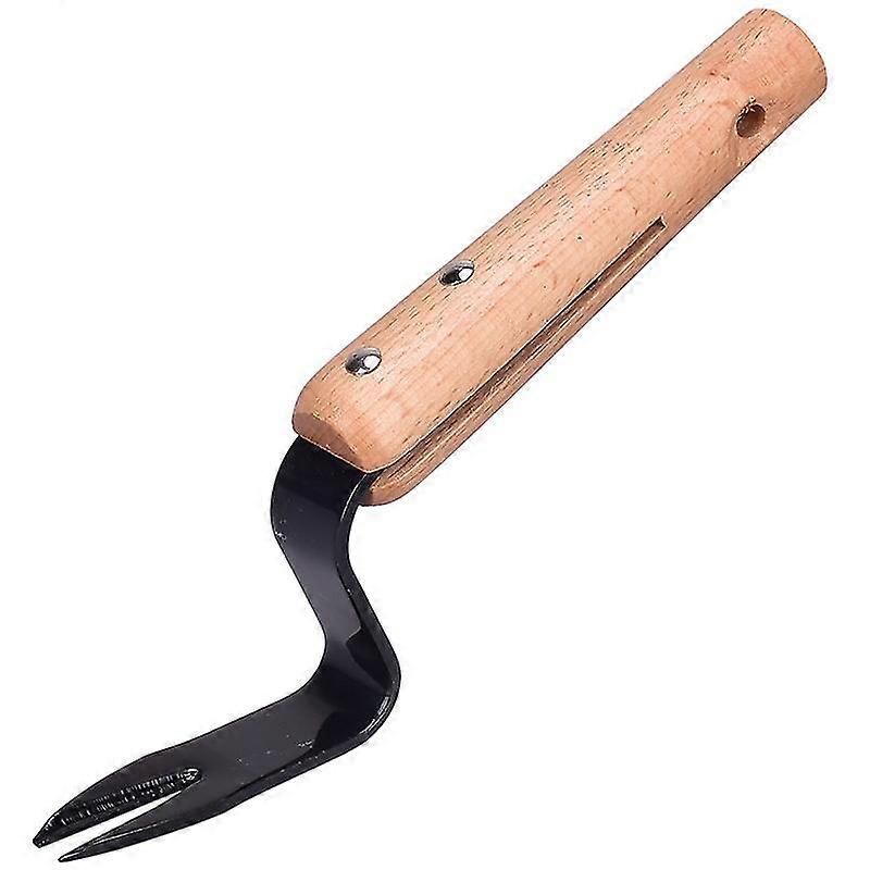 Upgraded Wood Handle Manual Deep Root Weeder Dandelions Remove Tool V-shape Weed Puller Digger Fast And Labor-saving Weeding Tools For Garden Digging