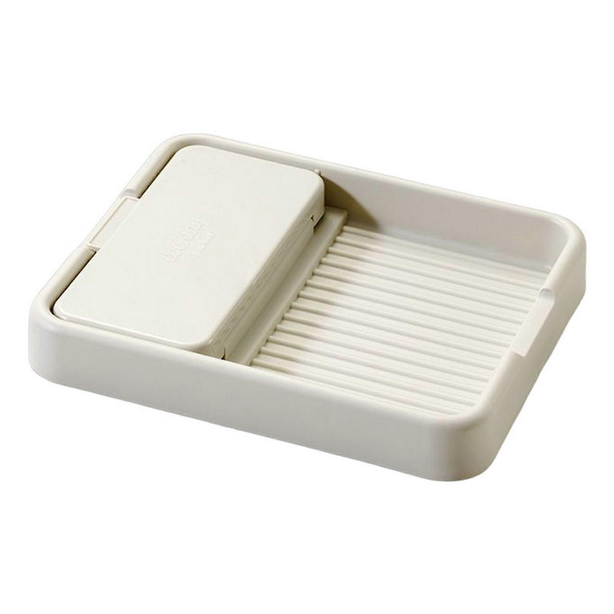 Large capacity scraper holder, foldable, deep drain tank, space saving, multifunctional storage rack