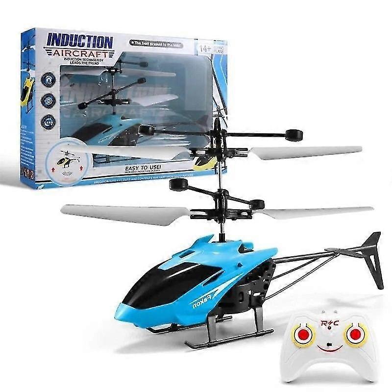 Flying Mini Guide Airplane Remote Control Airplane Helicopter Children Plastic Flashing Light Red Toy Robotic