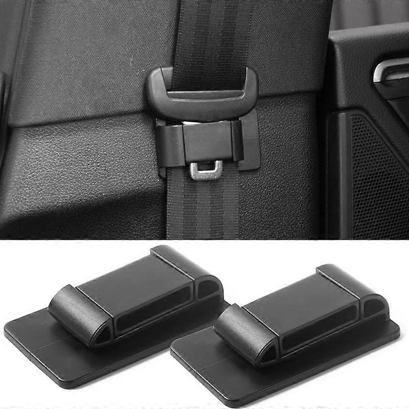 2 PCS Car Seat Belt Limiters: ABS Resin Non-slip Spacers for Safety Adjustment