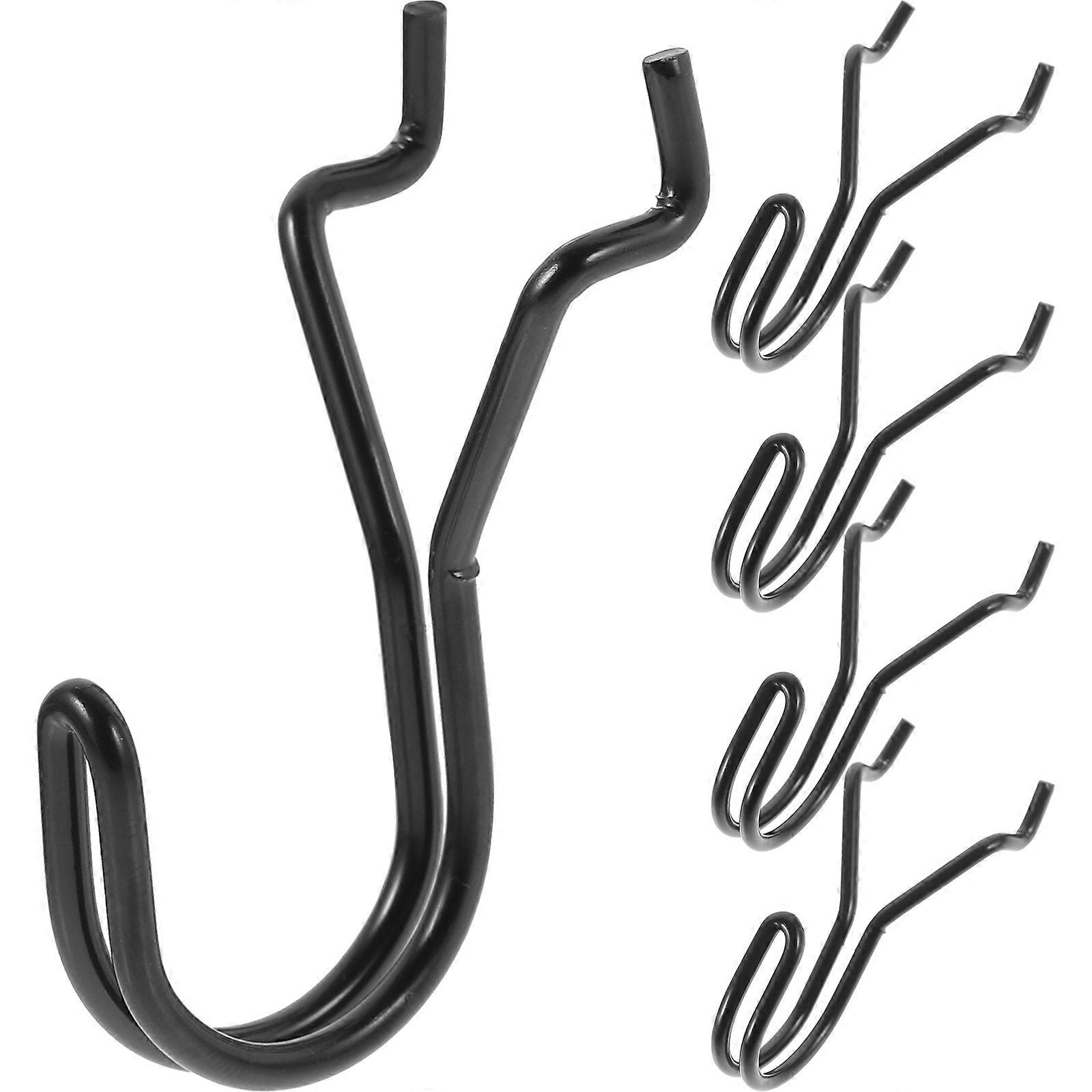 5pcs Pegboard Hooks Heavy Duty Pegboard Display Hangers Metal Pegboard Hooks for Keys Tools