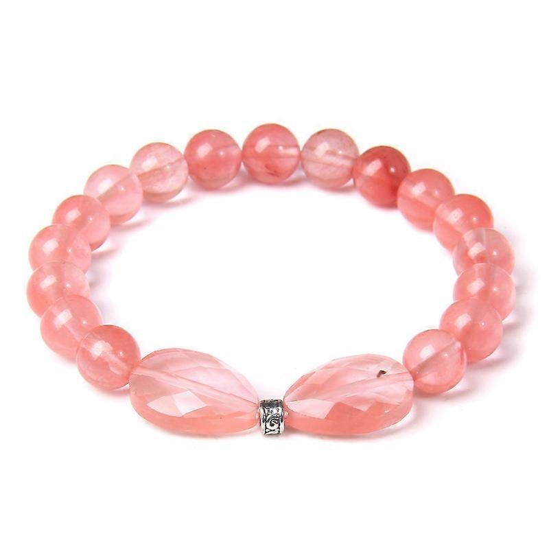Bracelet-Red Watermelon Quartz-Fruity Charm