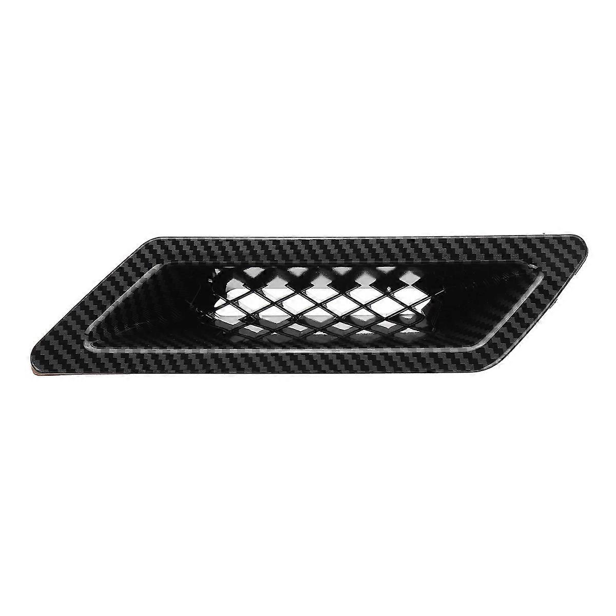 Carbon Fiber Universal Car Front Bumper Hood Vent Air Out Decoration for -A4 B8 Golf -E90 E80 E82 F