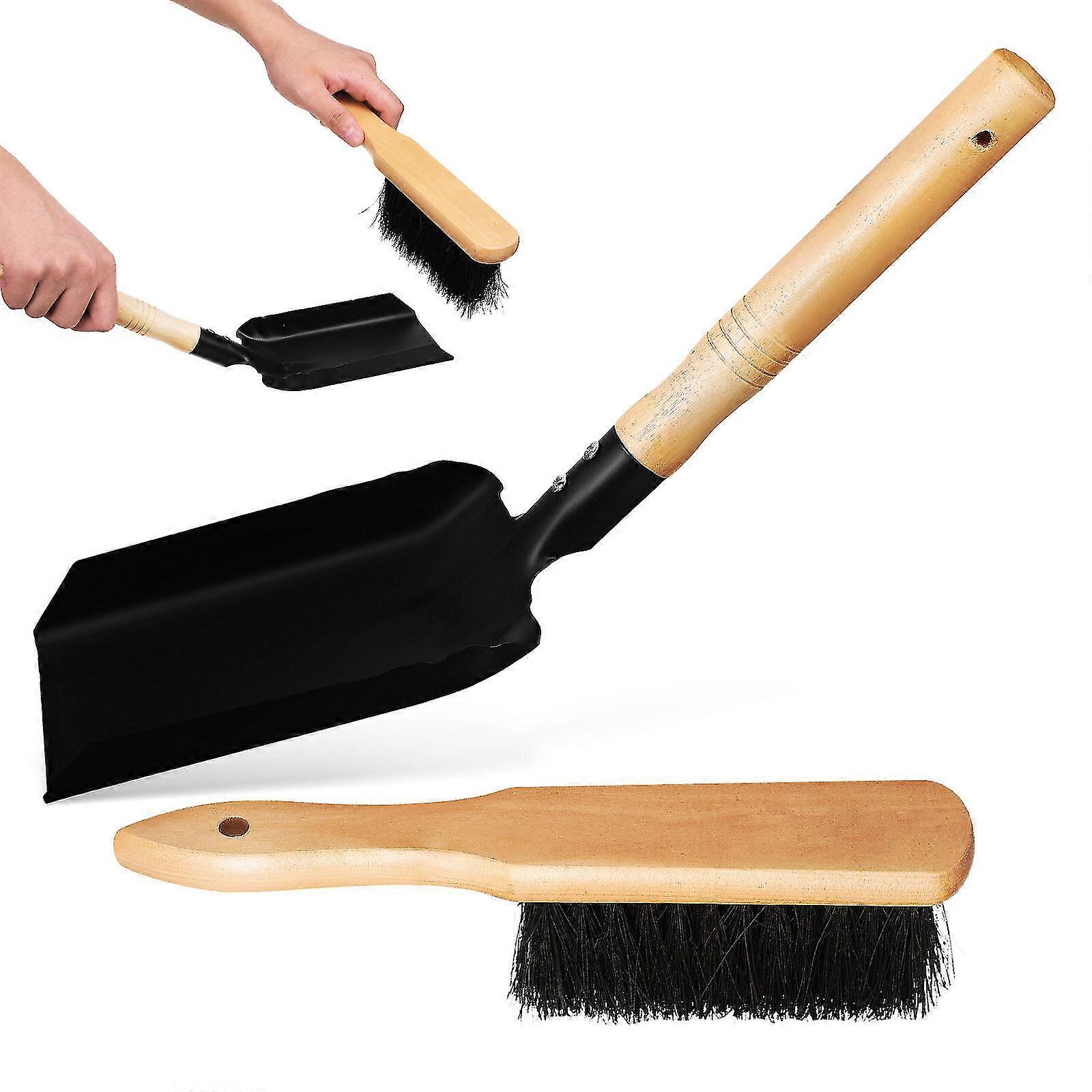 1 ensemble de cheminée pelle à cendres et foyer brosse à charbon pelle à main cheminée scoop
