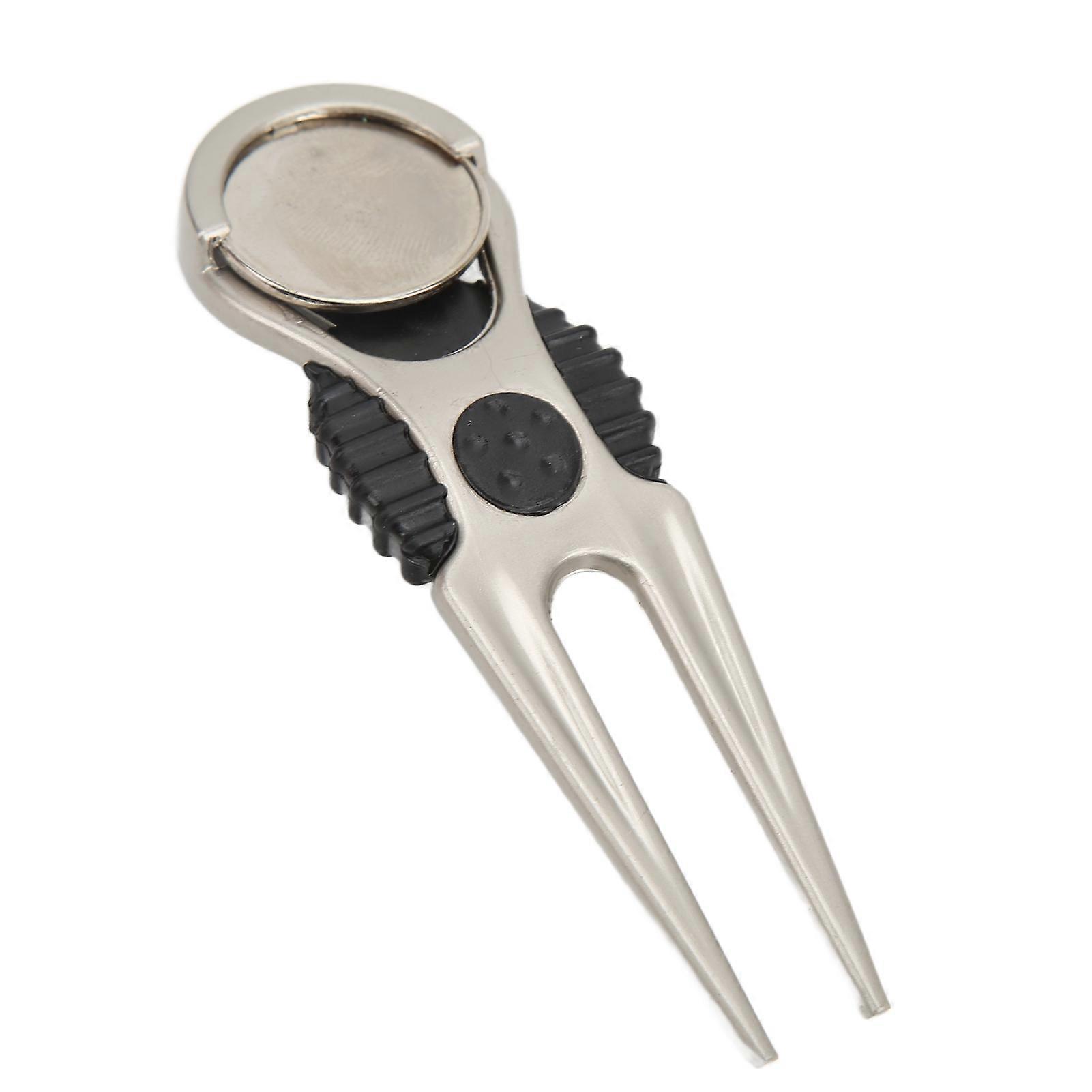 Golf Divot Tool Removable Mark Multifunctional Portable Zinc Alloy Divot Tool Reapiring Accessory