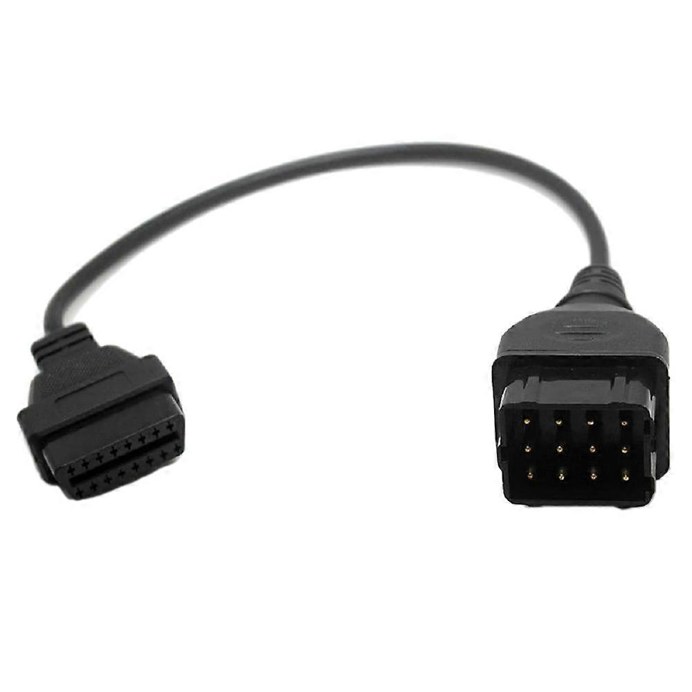 Diagnostic Cable OBD2 Connector 12 Pin to 16 Pin Adapter Car Accessories Extension for