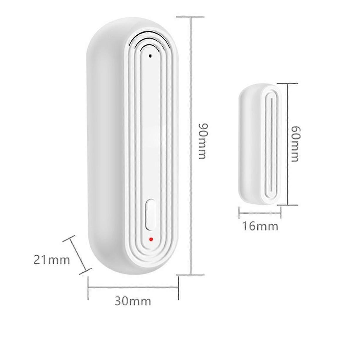 Smart WiFi Door and Window Alarm Sensor with Open/Close Detection Function, Remote Anti-Theft Alarm