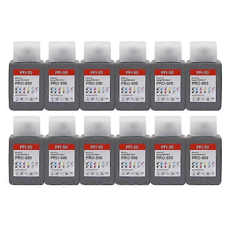 unique NO Chip New PFI-50 Ink Cartridge Compatible For Canon imagePROGRAF pro500 PRO-500 Printer without chip (Third party brand)