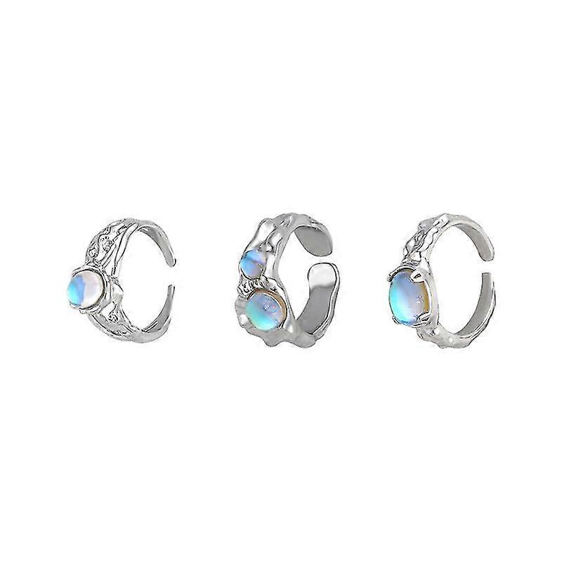 Opal Open Rings, Adjustable