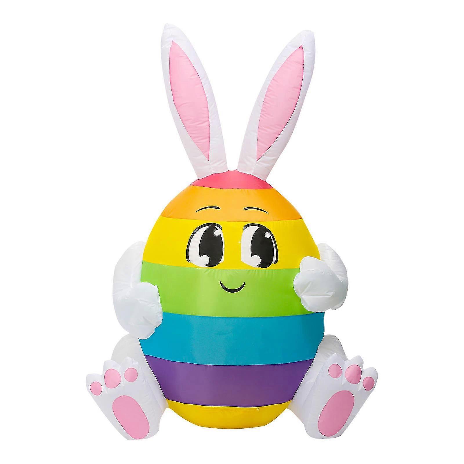 easter inflatable standing bunny inflatable model glowing holiday decoration