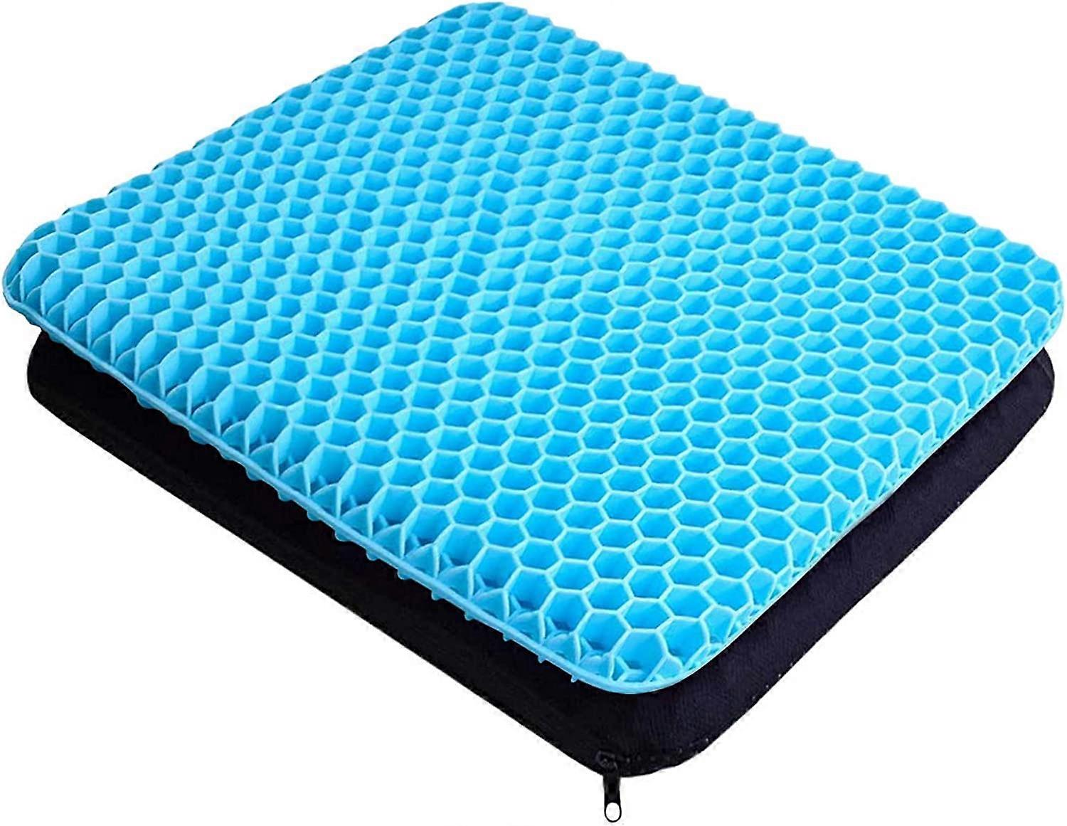 Coussin de sige en Gel Respirant avec revtement antidrapant pour Aider soulager Les maux de Dos, utilis dans Les Voitures, Les Bureaux, Les fauteuils
