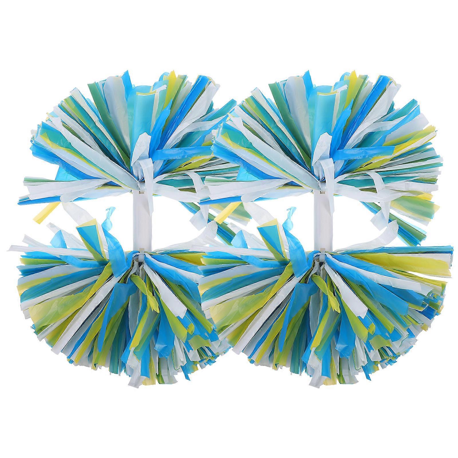 2pcs Cheer Pom Poms Metallic Team Spirit Cheering Pom Poms Cheerleader Accessories