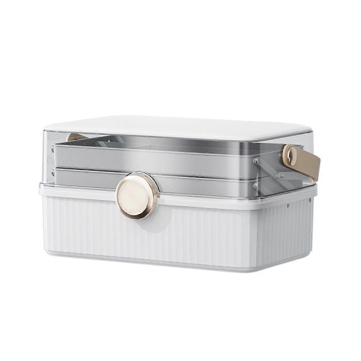 Cosmetics Storage Box Bigcapacity Plastic Desktop Storage Box Dustproof Lipstick Extra Storage Box