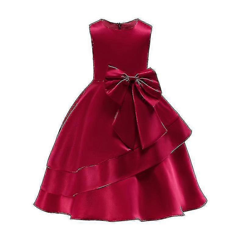 2-9 Jahre Mädchen Prinzessin Bowknot Kleid Party Kleider-c