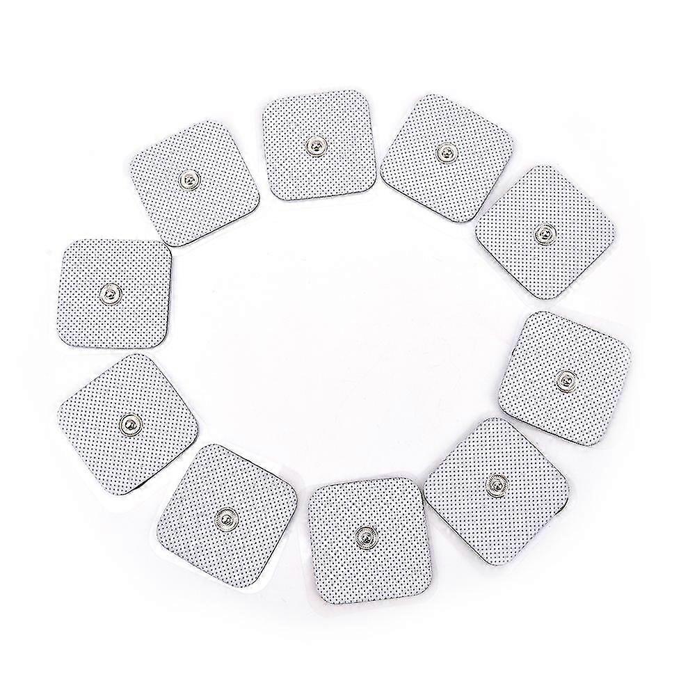 10pcs Silicone Gel Tens Units Electrode Replacement Pads For Massagers Practical