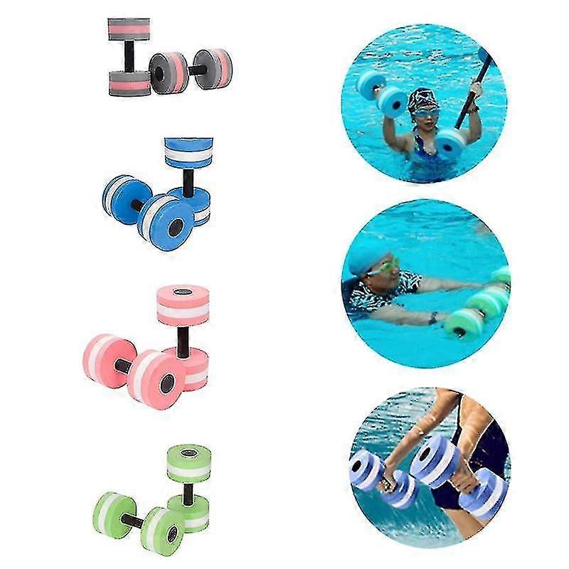 Water Aerobic Exercise Foam Dumbbells Pool Resistance Yoga Fitness Aquatic Swimming Equipment