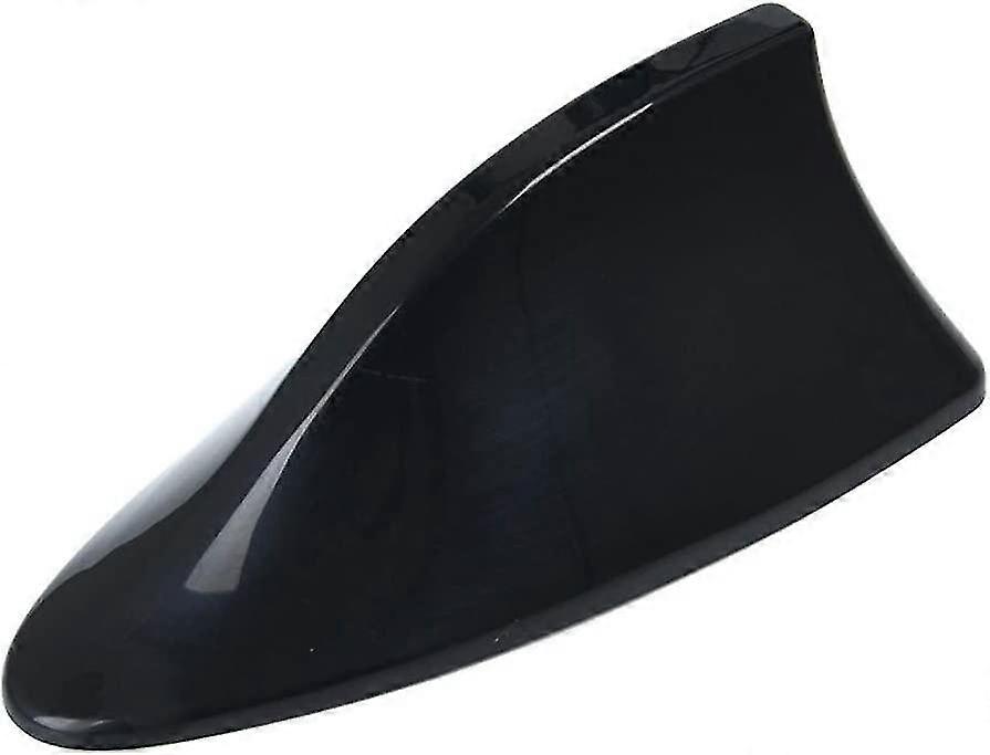 Car Shark Fin Antenna, Punch-free Blank Radio Antenna Abs Paint Improved Signal Car Antenna Shark Fin (black)
