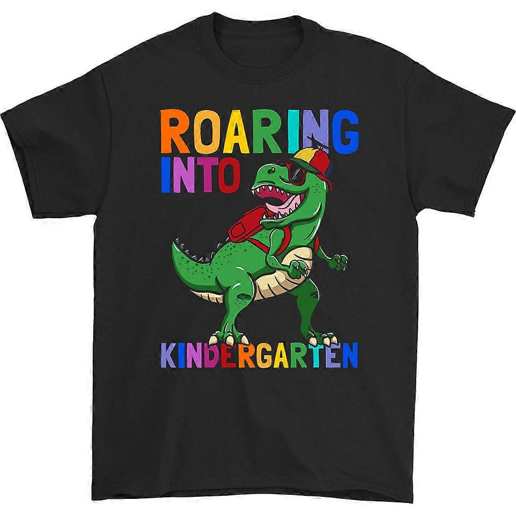 Roaring Into Kindergarten Kindergarten Dinosaur T-shirt