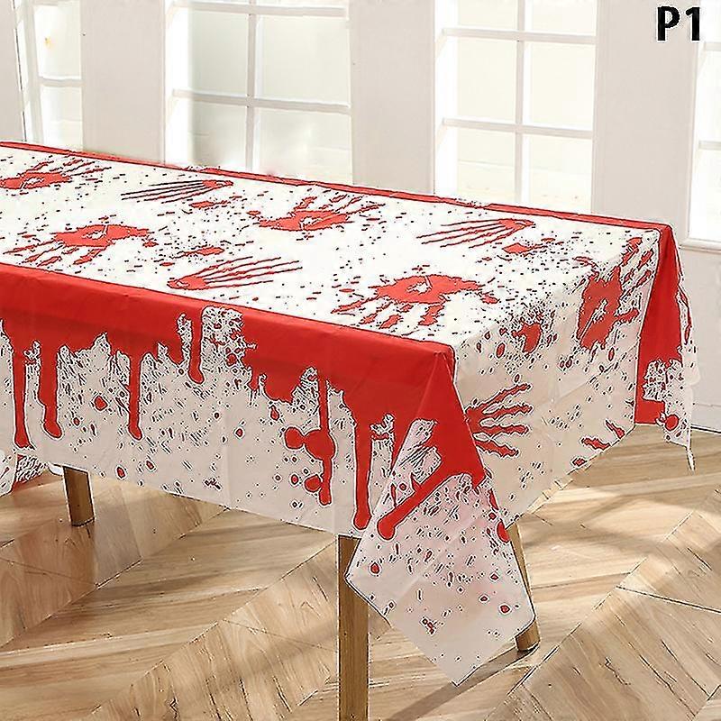1pc Halloween Obrus Dynia Spider Web Bat Ghost Stół Pokrowiec Party Decor