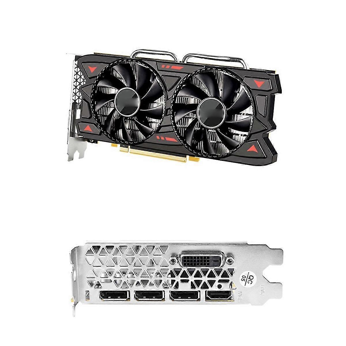 Rx580 8g Grafikkarte Radiator Dual Fan Game Grafikkarte 7000mhz Desktop Computer Game Grafik