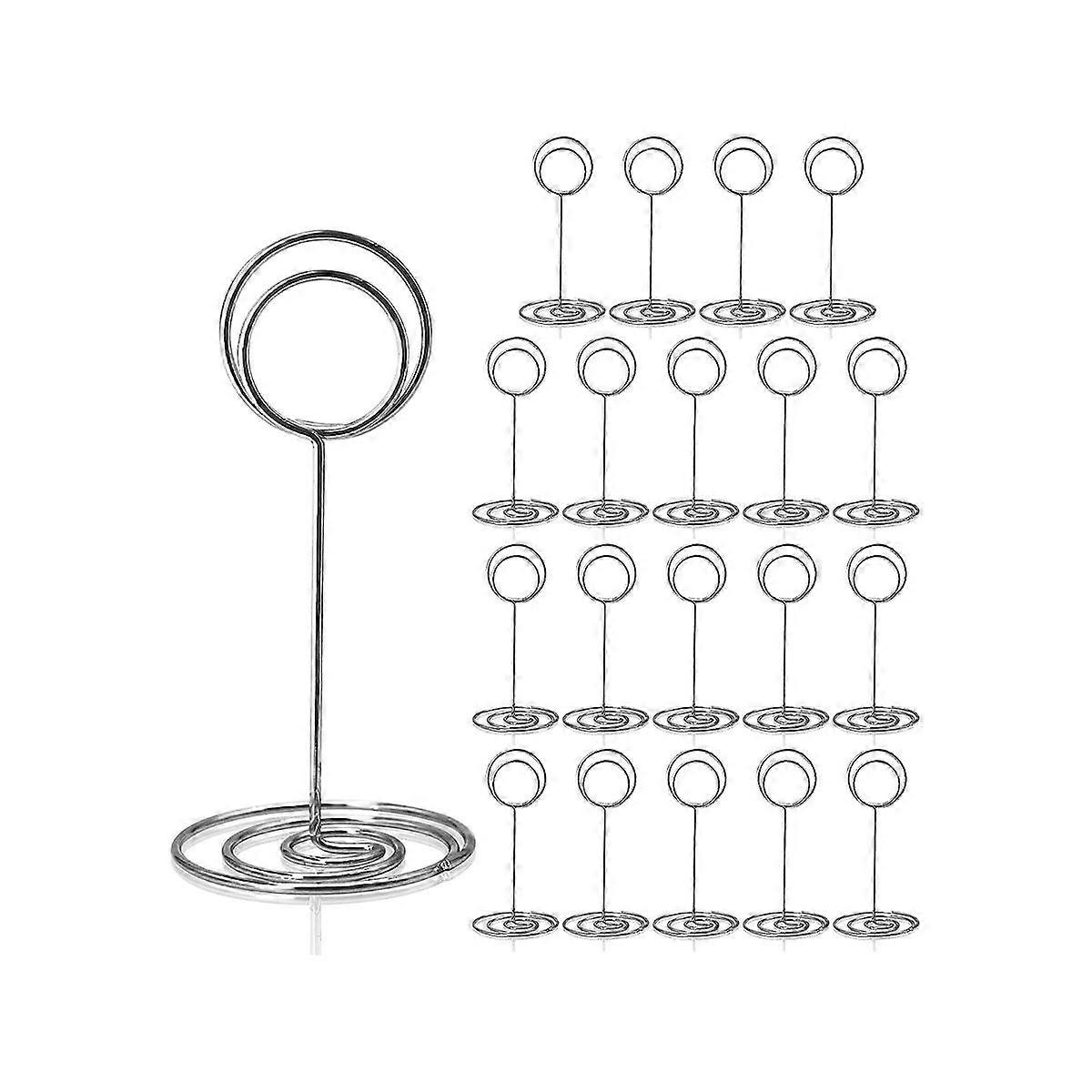 Table Number Holders 20Pcs - 3.35 Inch Place Card Holder Table Number Stands for Wedding Party Grad