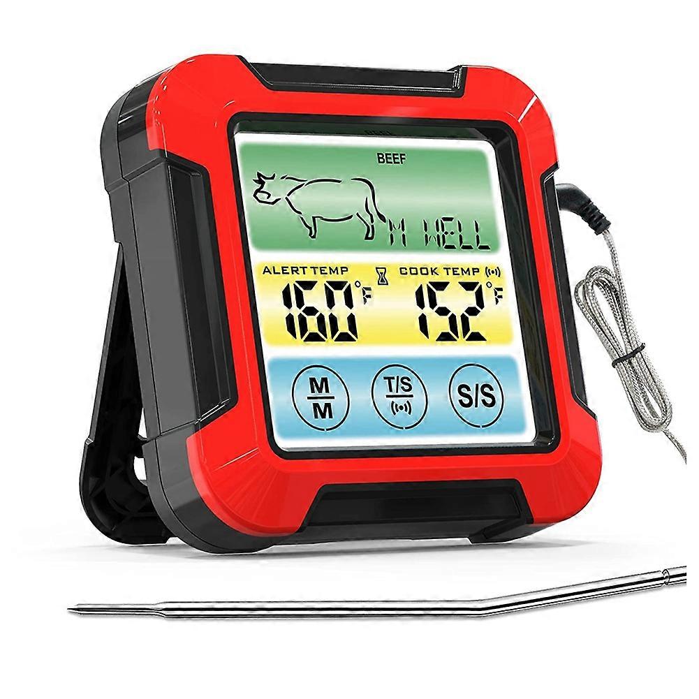 Digital Meat Thermometer for Cooking and Grilling,Touchscreen BBQ Food Thermometer with Backlight a