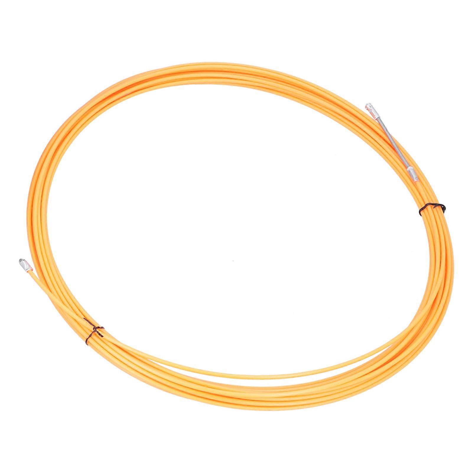 For Wire Threader Fish Tape Puller Through Wall 25m/82ft Orange for Attic Crawl Space Underground Floor