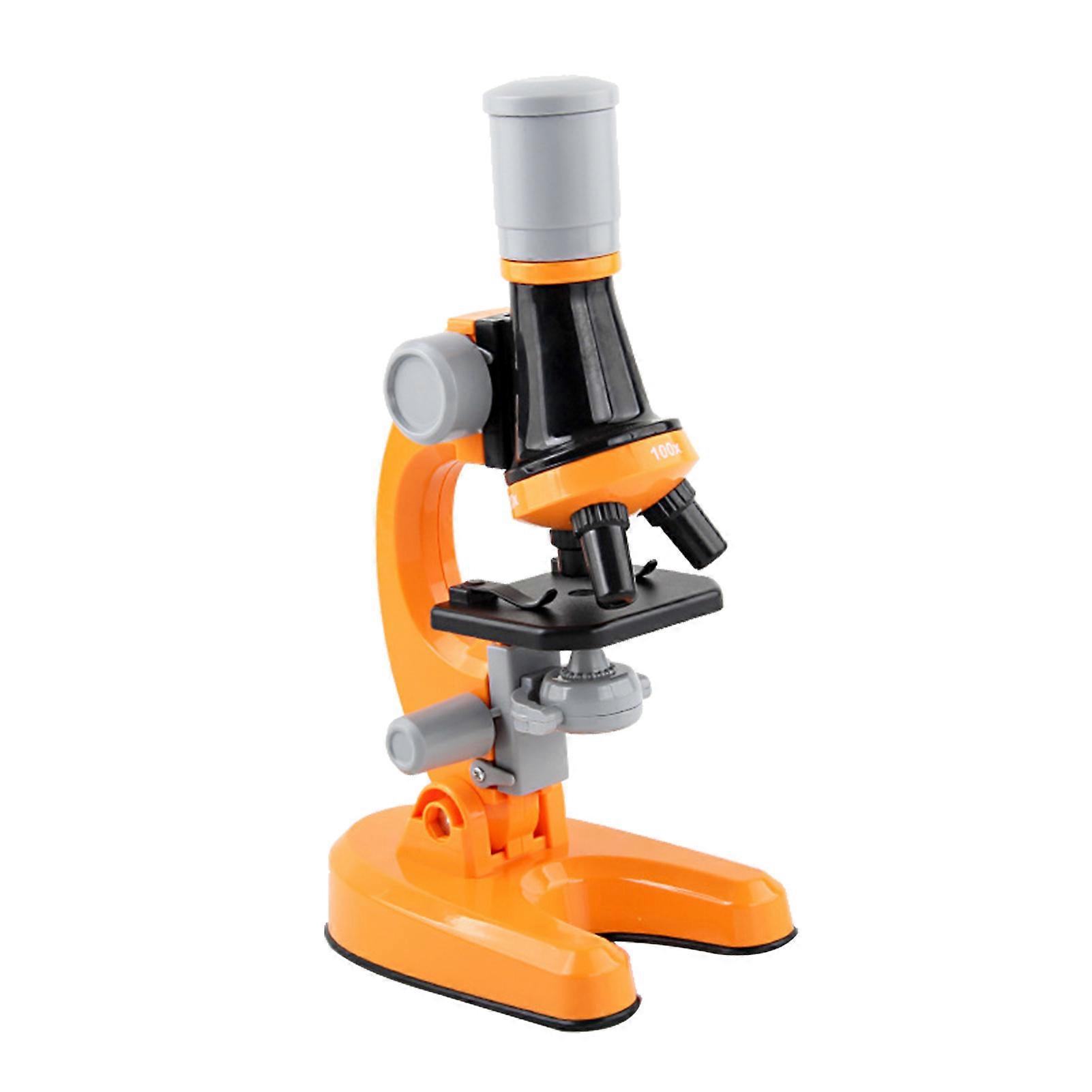 1200X Microscope Children Optical Microscope with LED Light Collection Bottles 12pcs Slides for Kids Student Beginner Science Educational Toy