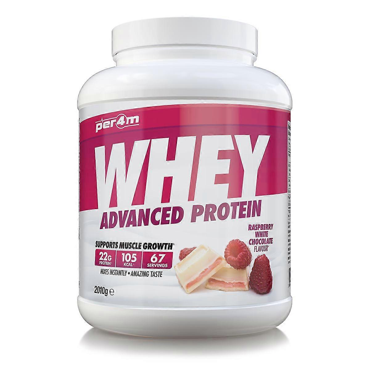 Per4m Advanced Whey Protein 2.01kg Raspberry White Chocolate
