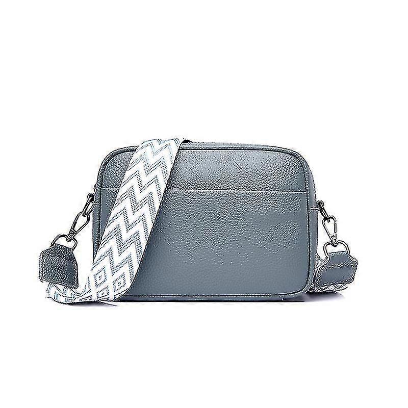Crossbody Bag Women's Leather Small Shoulder Bag With Wide Strap Zip And Removable Shoulder Strap