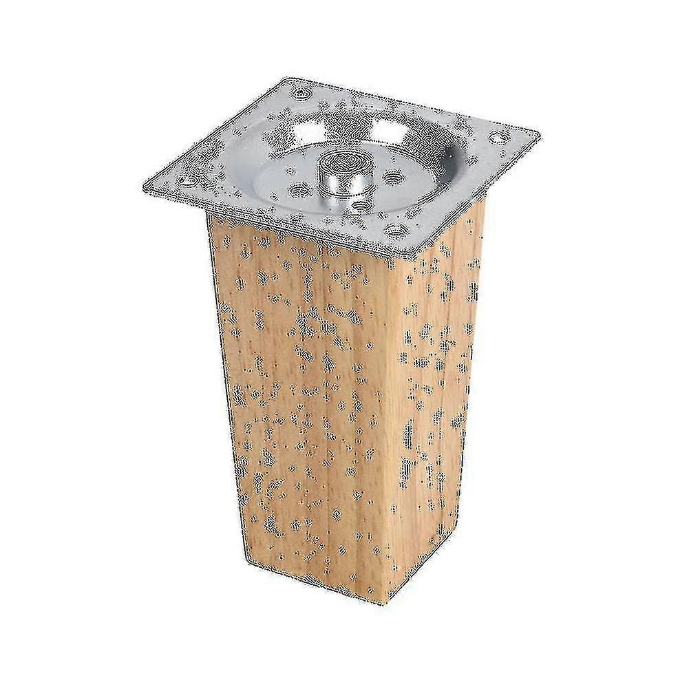 Sett med 4 firkantede ben i eik