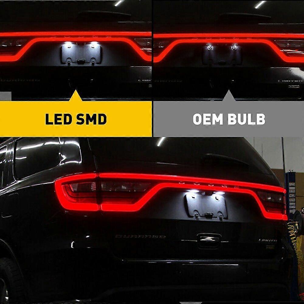 Black OE-Style License Plate Light Set For GMC C/K Pickup Trucks – Rear Bumper Tag Lamp, DOT/SAE Certified