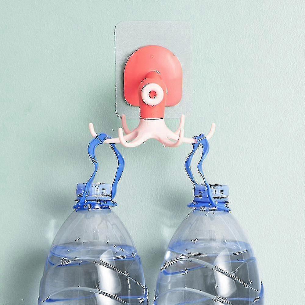 Foldable Hooks 360 Rotating Self-adhesive Storage Hooks With 6 Claws W
