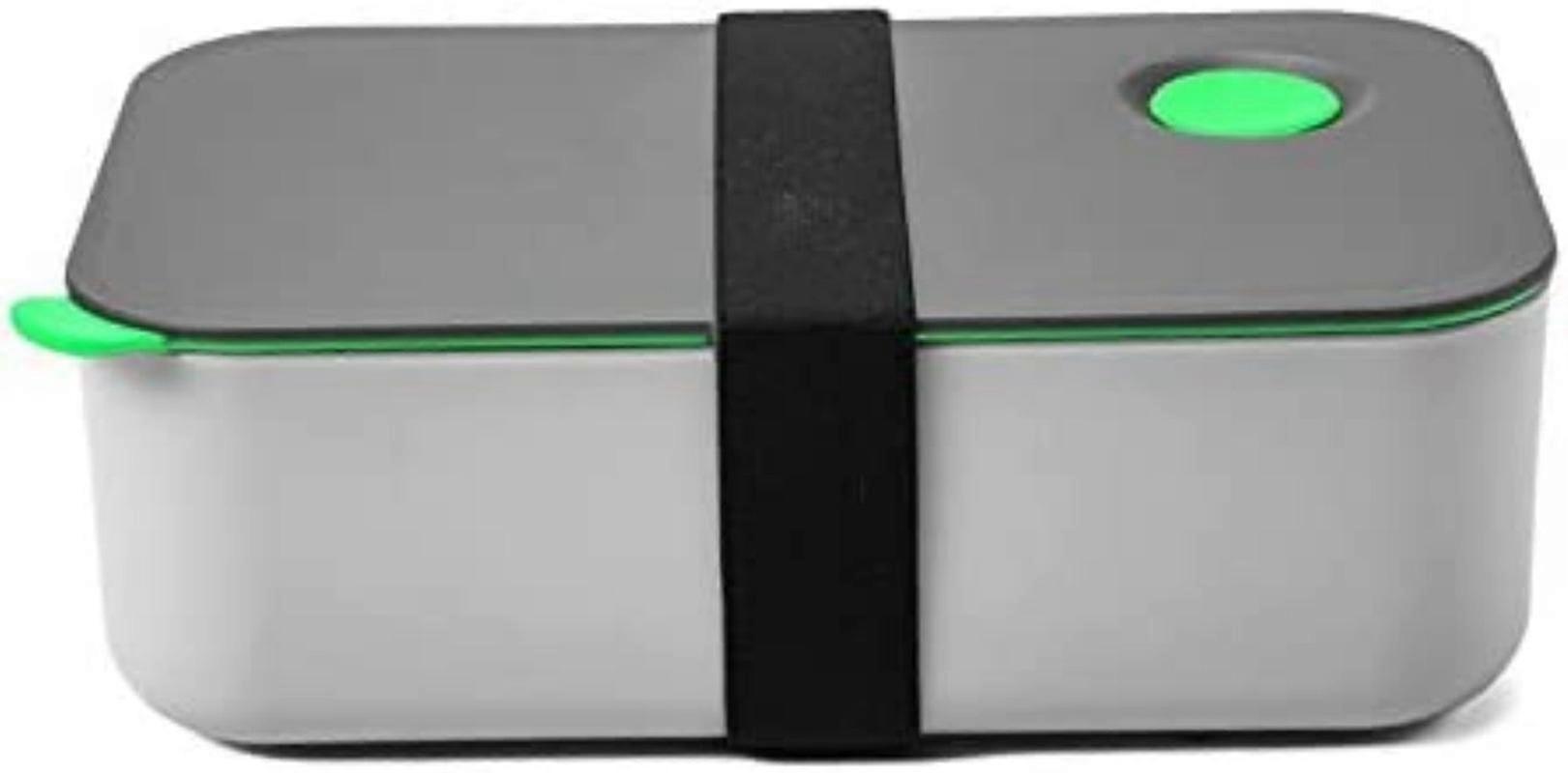 Lancheira infantil com talheres (verde) 1 Peças