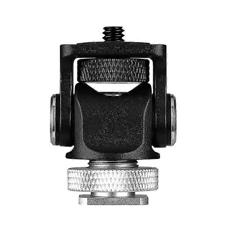 Adjustable Mount Monitor Hot Shoe Flash Adapter Microphone Bracket Holder F